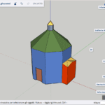 Schermata Sketchup Battistero San Giovanni