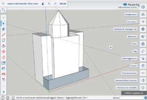 Schermata Sketchup Teatro del Mondo