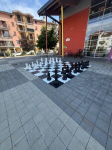Scacchiera gigante per finale Scacchiera gigante per finale